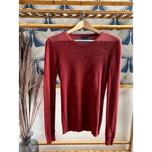 Theory Perforated Crew Neck Sweater